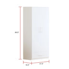 South Shore 2Door Wardrobe Armoire with Storage Drawer and hanging rod