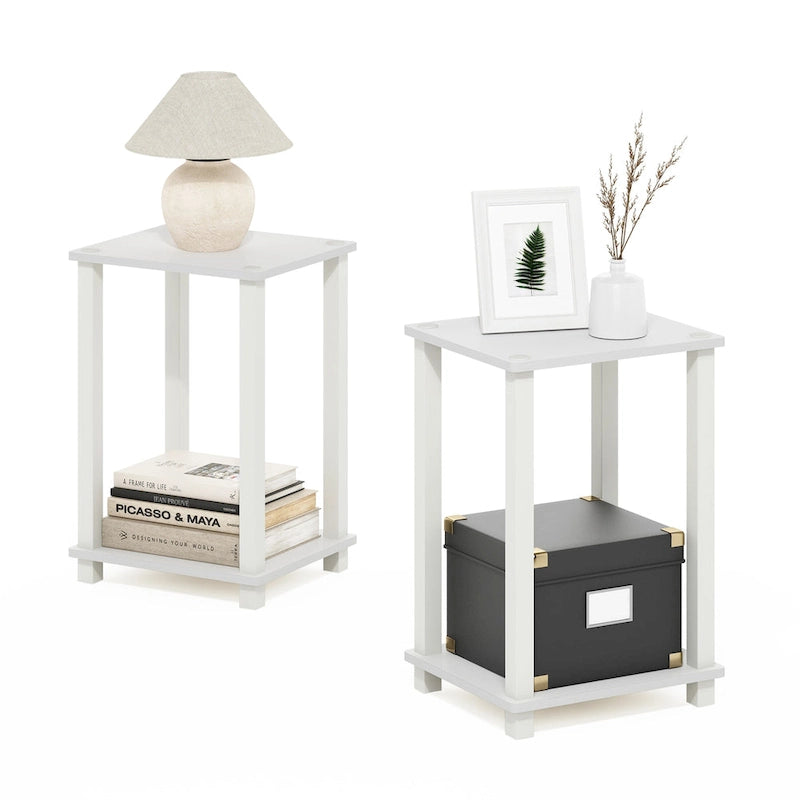 Furinno Simplistic End Table, Small, Set of 2