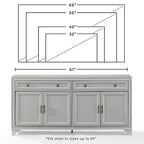 Crosley Tara Sideboard - 15x61x29.63