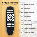CO-Z Massaging Zero Gravity Adjustable Bed with Wireless Remote and Underbed Lighting
