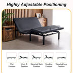 CO-Z Massaging Zero Gravity Adjustable Bed with Wireless Remote and Underbed Lighting