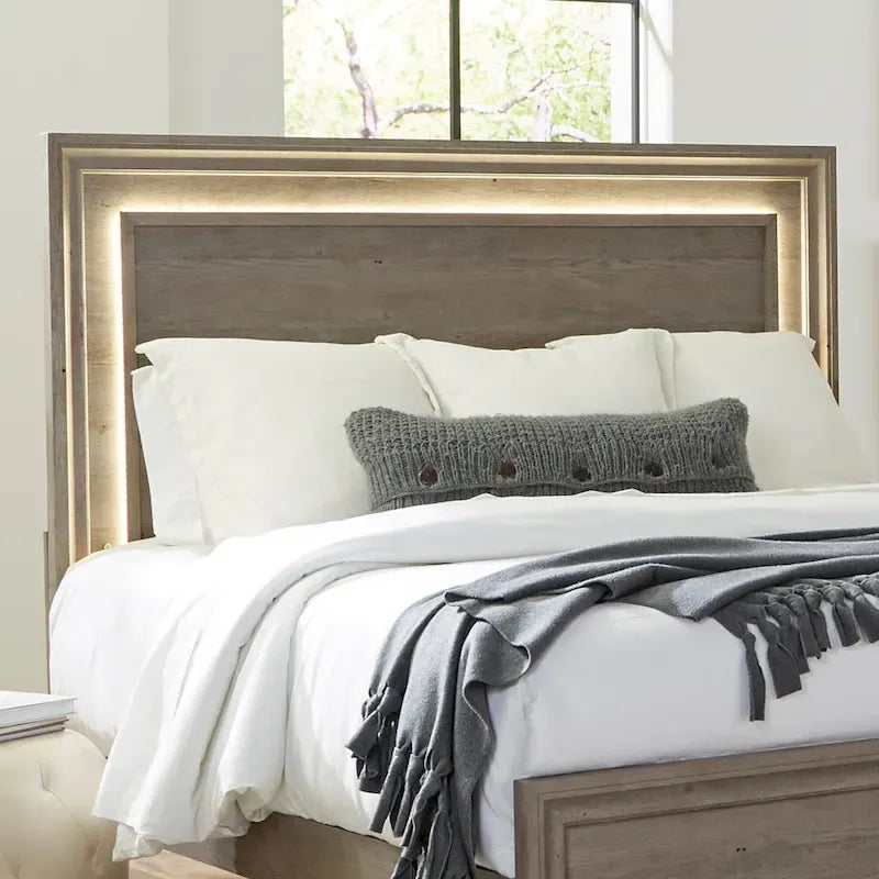 Horizons Graystone King Panel Bed