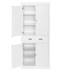 Modern Single Drawer Double Door Wardrobe Storage Cabinet