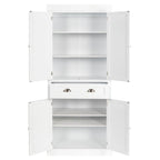 Modern Single Drawer Double Door Wardrobe Storage Cabinet