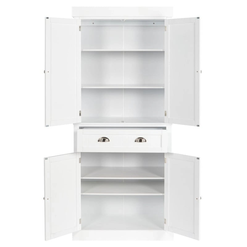Modern Single Drawer Double Door Wardrobe Storage Cabinet