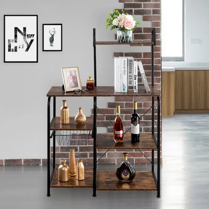 Kitchen Baker's Rack Utility 4-tier Microwave Stand