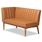 Daymond Mid-Century Modern 2-Piece Dining Nook Banquette Set