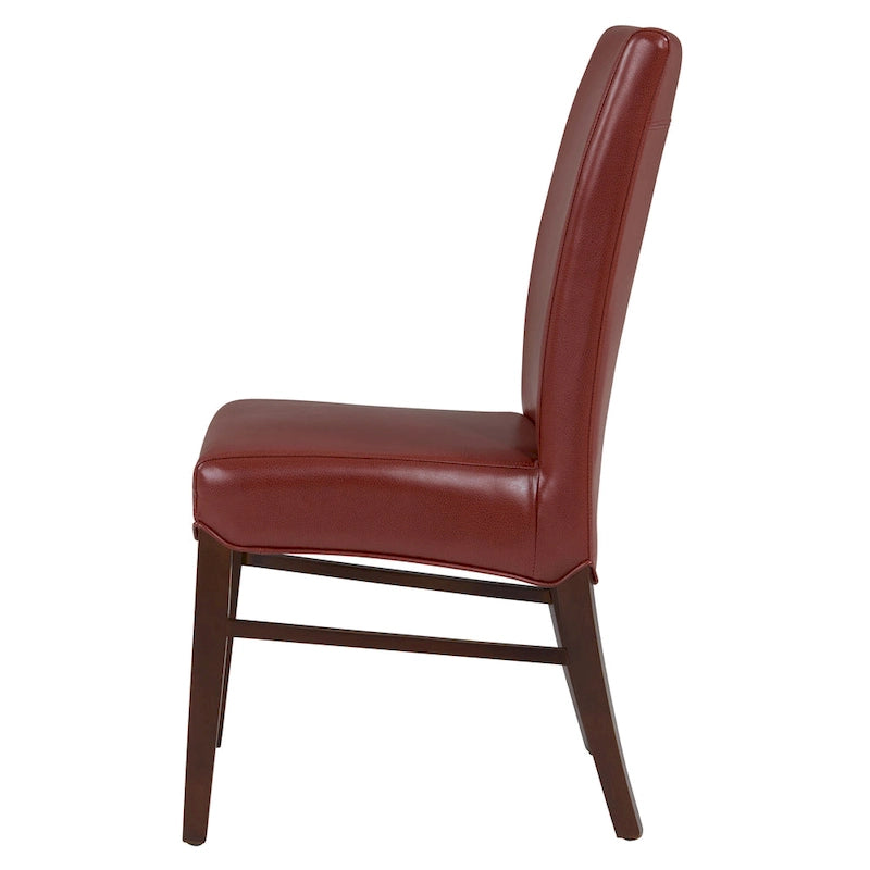 Milton Bonded Leather Dining Chairs (Set of 2) - na