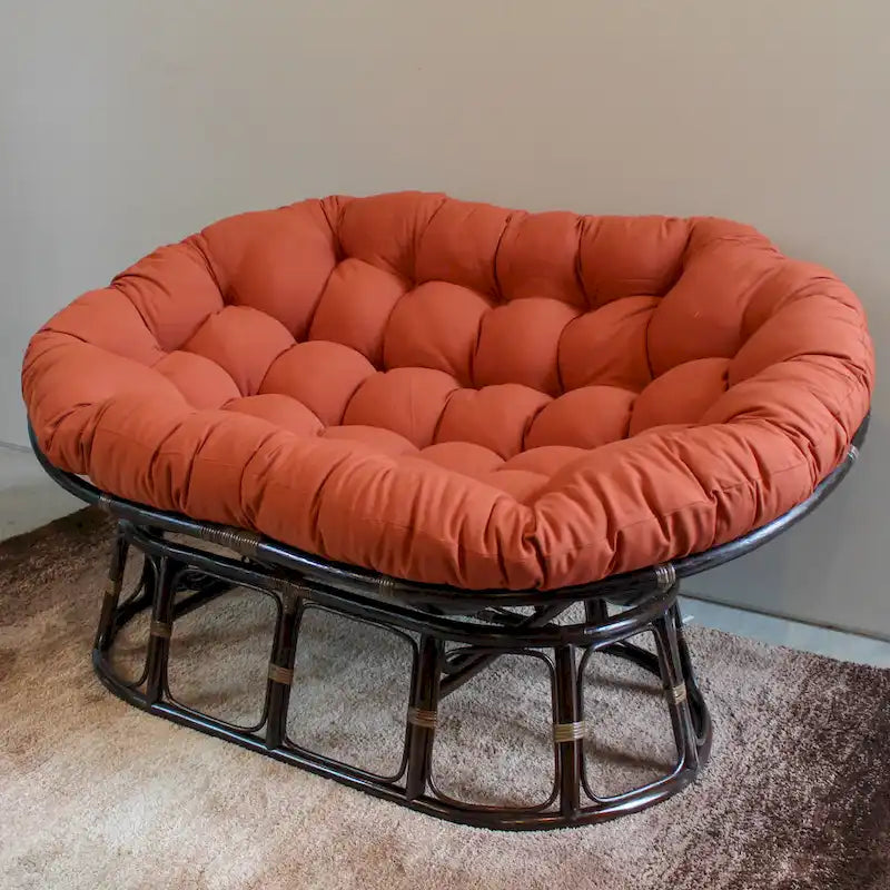 65-inch by 48-inch Solid Twill Double Papasan Cushion (Cushion Only)