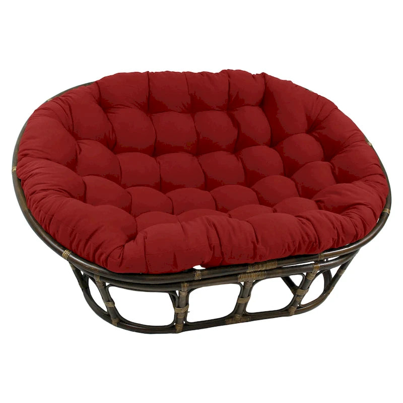 65-inch by 48-inch Solid Twill Double Papasan Cushion (Cushion Only)