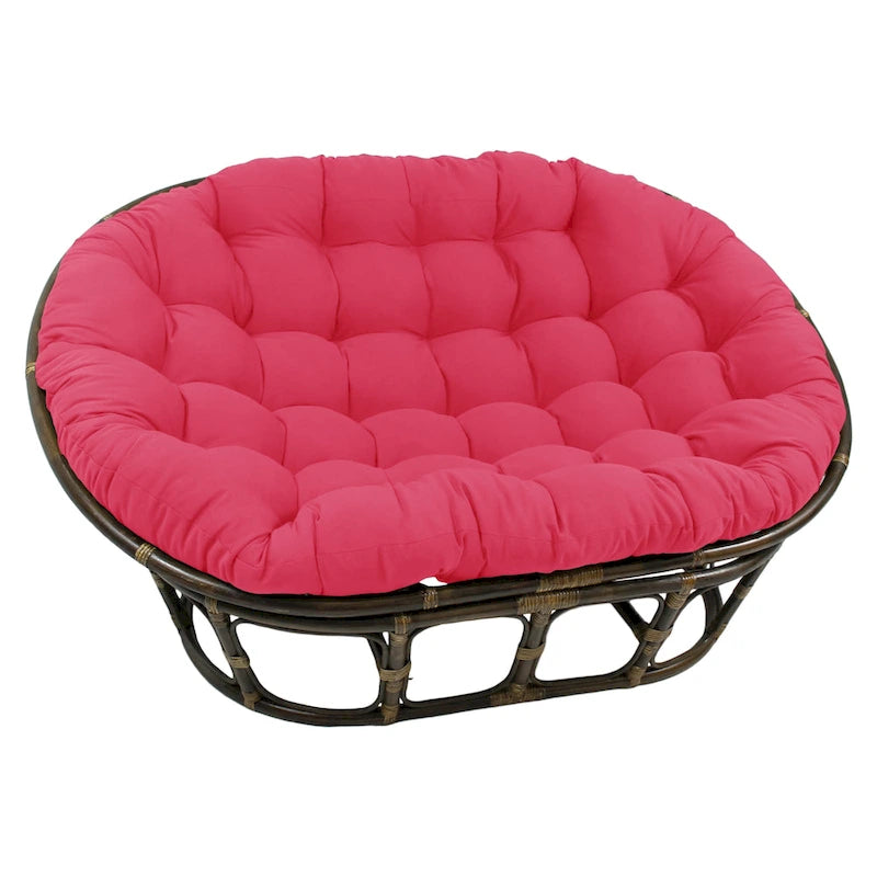 65-inch by 48-inch Solid Twill Double Papasan Cushion (Cushion Only)