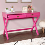 Poppy Rectangular Writing Desk with Storage