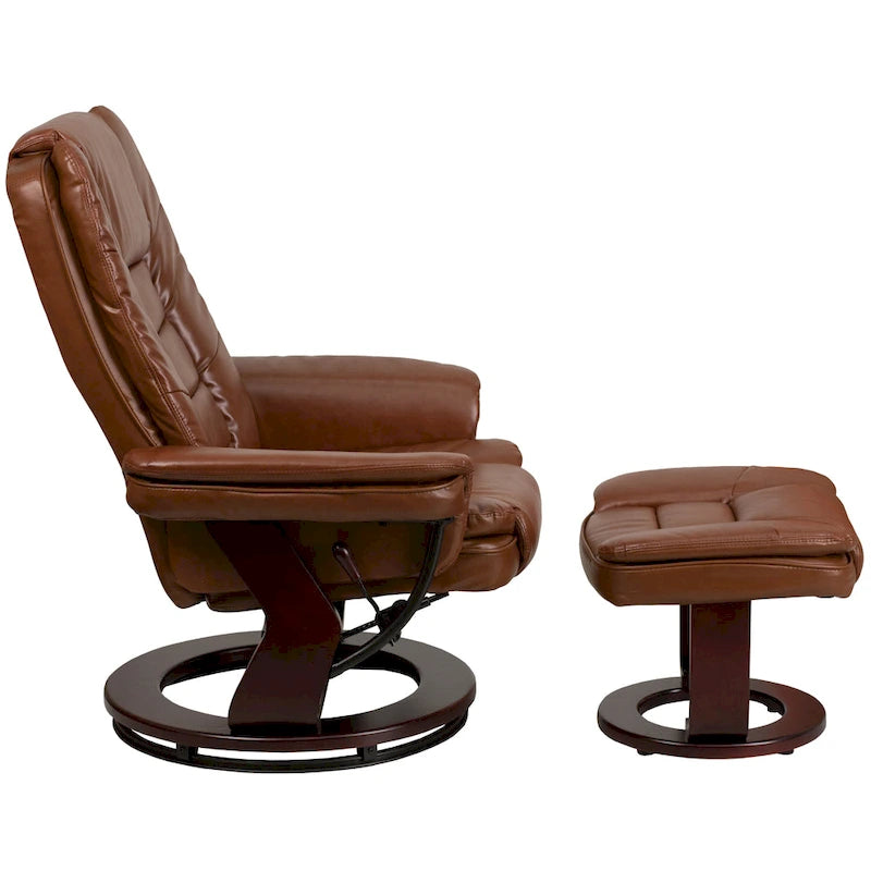 Contemporary LeatherSoft Recliner