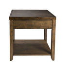Mitchell Nutmeg Brown Cedar End Table for Living Room