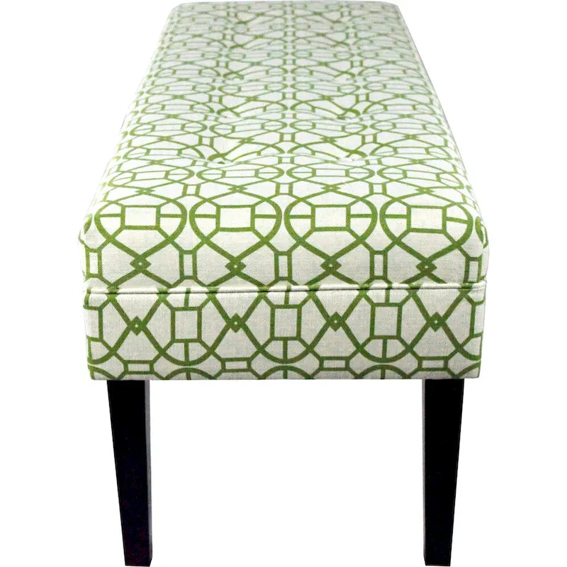 Kaya Noah Button Tufted Upholstered Long Bench