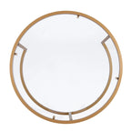 SEI Furniture Grant Round Gold Nesting Coffee Table - Set of 2