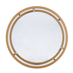 SEI Furniture Grant Round Gold Nesting Coffee Table - Set of 2
