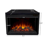 Tracey 84 TV Stand Electric Fireplace in Distressed White by Real Flame