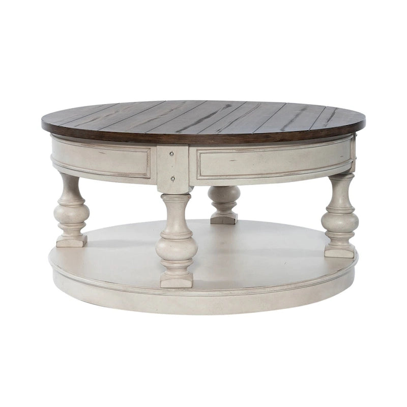 Morgan Creek Antique White Opt 3 Piece Set (1-Cocktail 2-End Tables)