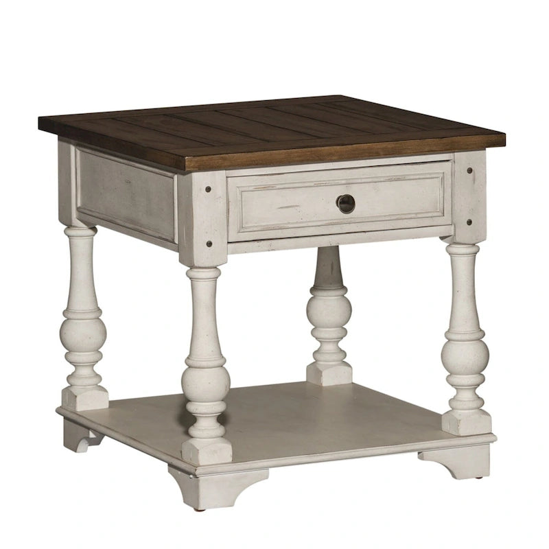 Morgan Creek Antique White Opt 3 Piece Set (1-Cocktail 2-End Tables)