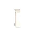 SEI Furniture Electric Fireplace 70-inch Mantel with Bookcase Storage, Ivory