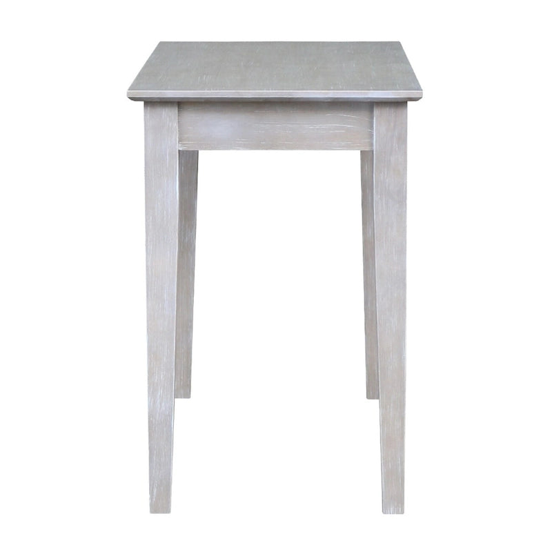 Wooden Writing Desk with Butcher Block Surface