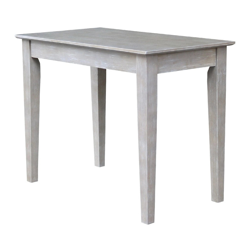 Wooden Writing Desk with Butcher Block Surface