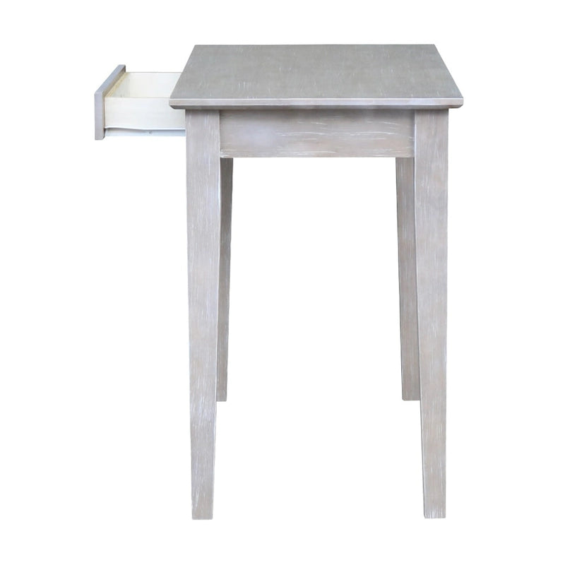 Wooden Writing Desk with Butcher Block Surface