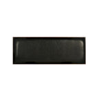 Joan Dark Walnut Faux Leather Storage Cube Entryway Bench