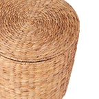 SEI Furniture Sachi Natural Woven Water Hyacinth Coffee Tables (Set of 2) with Storage