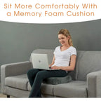 Cheer Collection Ultra Supportive Memory Foam Extra-Large Seat Cushion