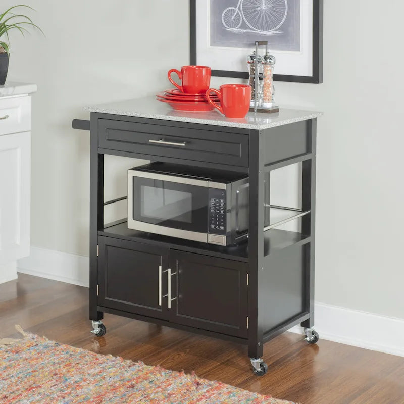 Porch & Den Bigelow Classic Mobile Kitchen Cart