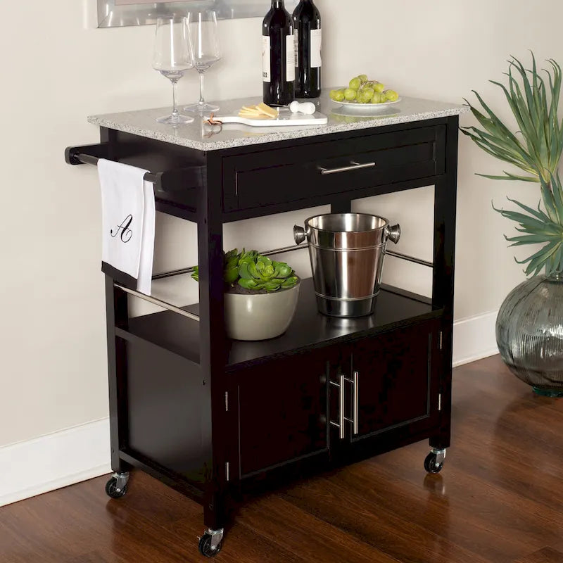 Porch & Den Bigelow Classic Mobile Kitchen Cart