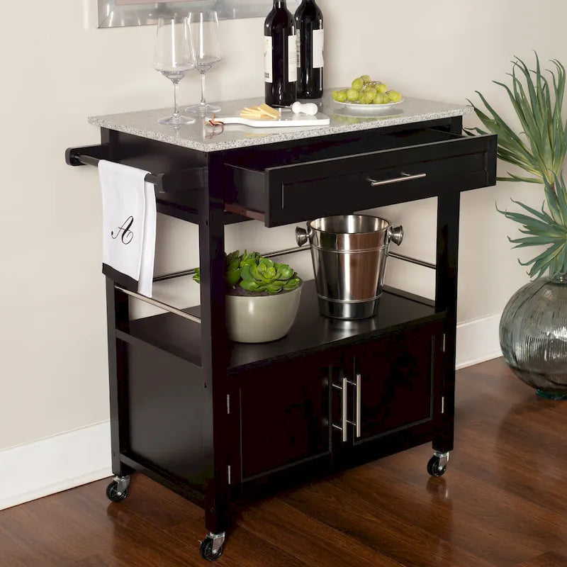 Porch & Den Bigelow Classic Mobile Kitchen Cart