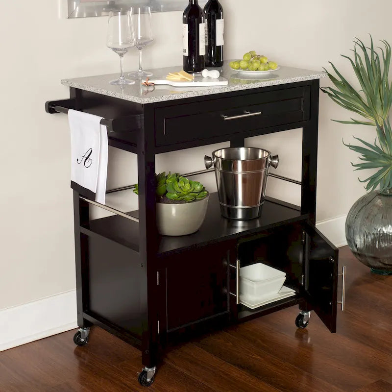 Porch & Den Bigelow Classic Mobile Kitchen Cart