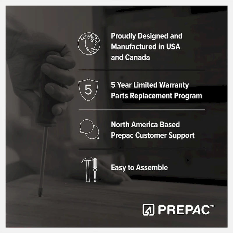 Black 6-Drawer Tall Dresser - Bedroom Storage