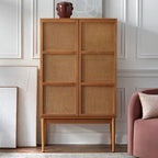 Lifestorey Maxima Cane 2-Door Cabinet