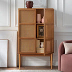 Lifestorey Maxima Cane 2-Door Cabinet