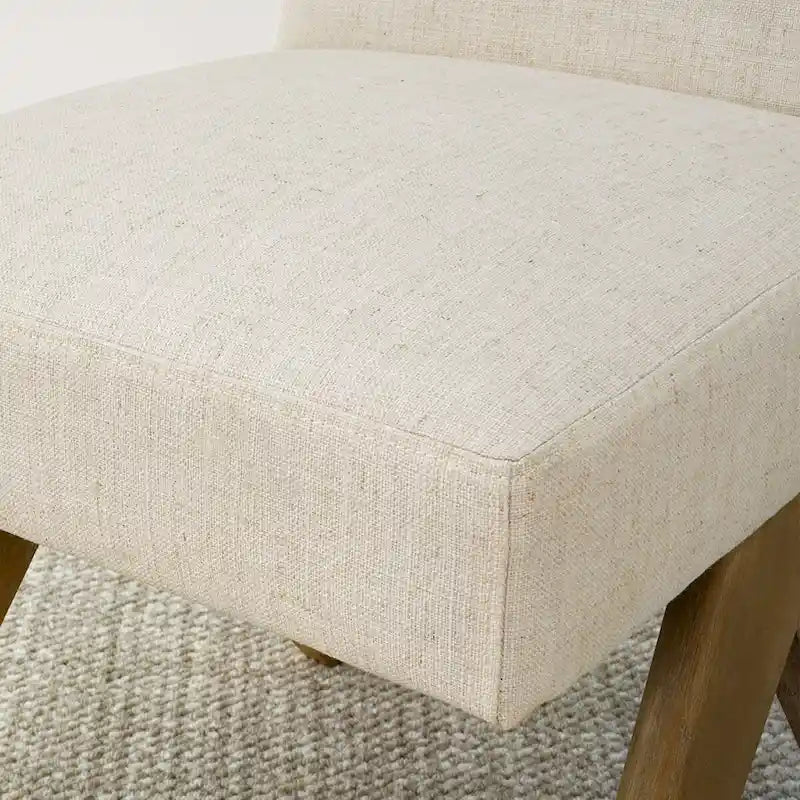 Linen Mid Century Modern Dining Chair