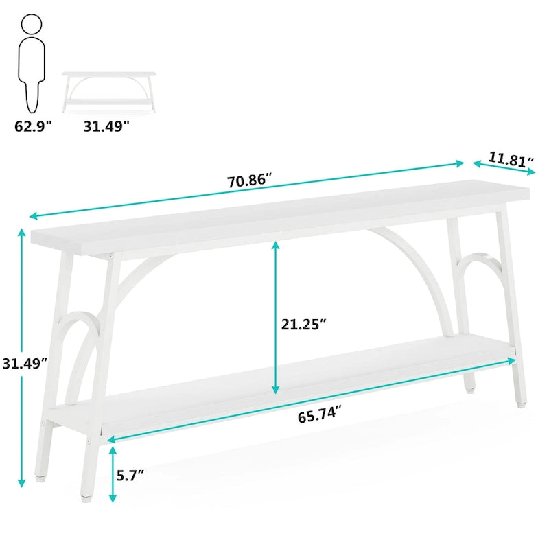 Console Table Behind Sofa Couch,Narrow Long Sofa Table,Hallway Accent Tables for Entryway