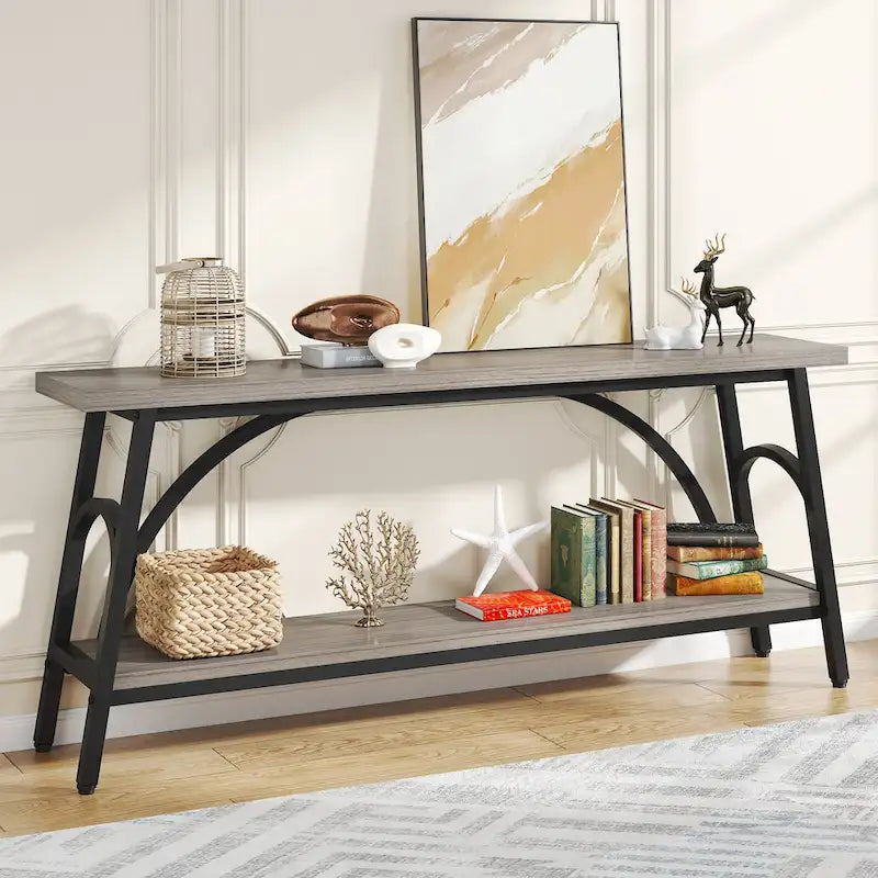 Console Table Behind Sofa Couch,Narrow Long Sofa Table,Hallway Accent Tables for Entryway