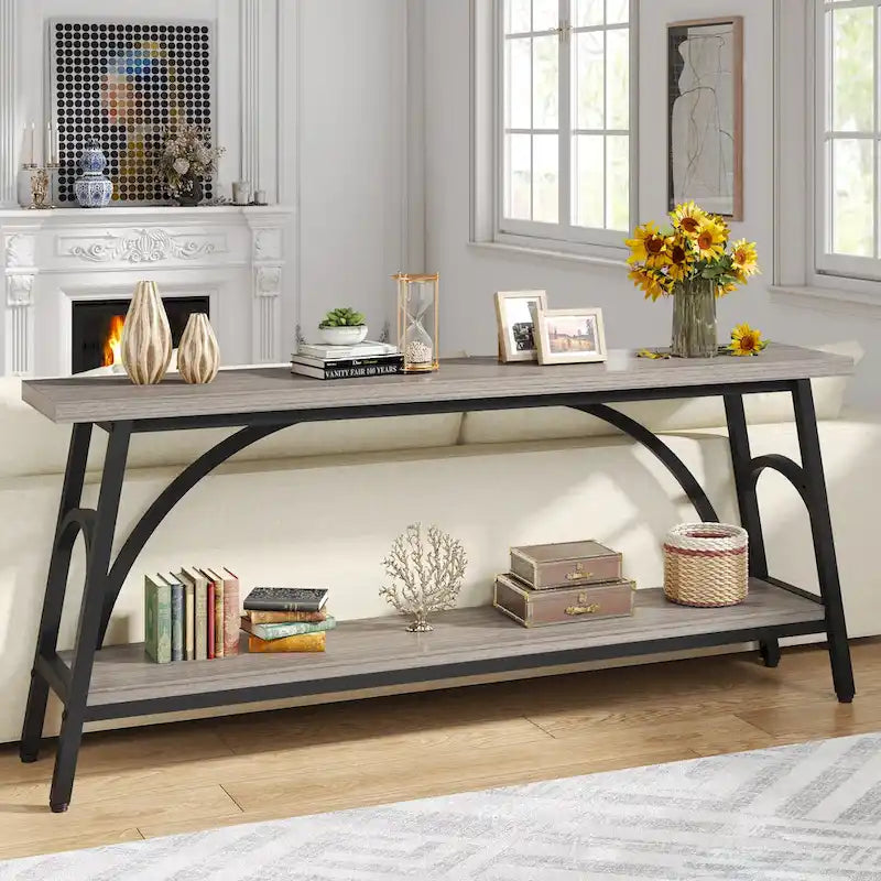 Console Table Behind Sofa Couch,Narrow Long Sofa Table,Hallway Accent Tables for Entryway