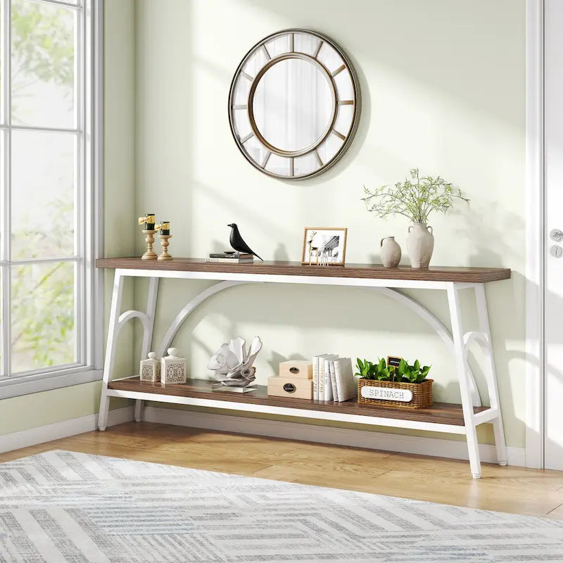 Console Table Behind Sofa Couch,Narrow Long Sofa Table,Hallway Accent Tables for Entryway