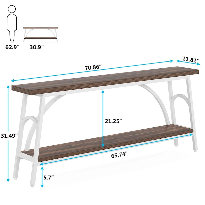 Console Table Behind Sofa Couch,Narrow Long Sofa Table,Hallway Accent Tables for Entryway