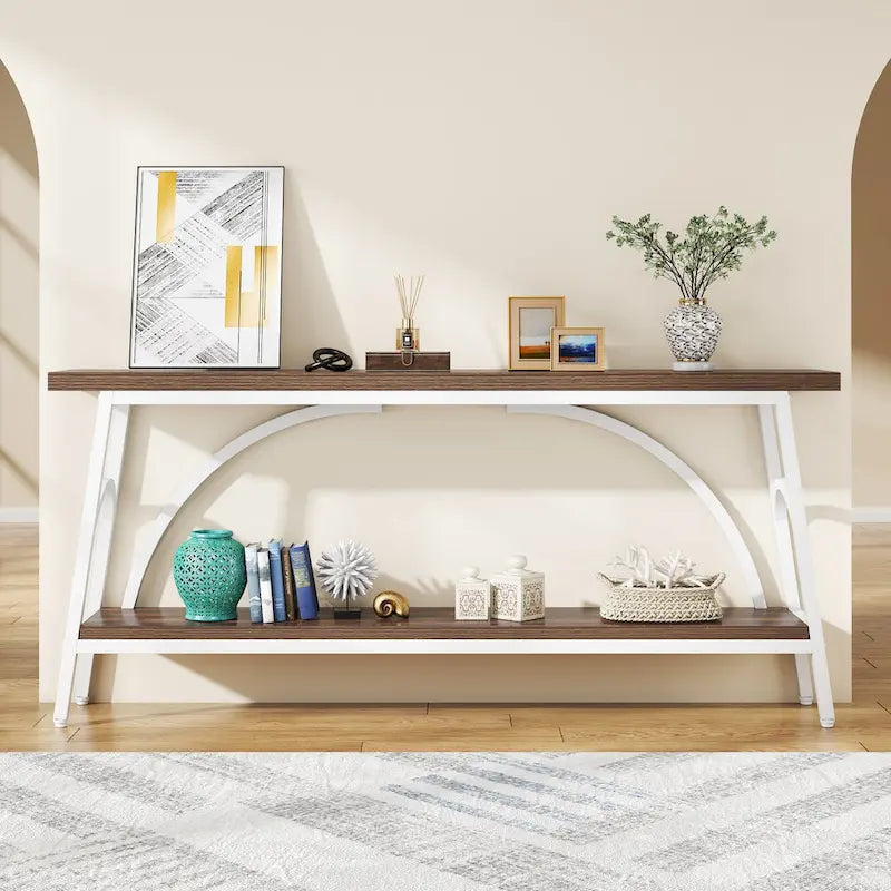 Console Table Behind Sofa Couch,Narrow Long Sofa Table,Hallway Accent Tables for Entryway