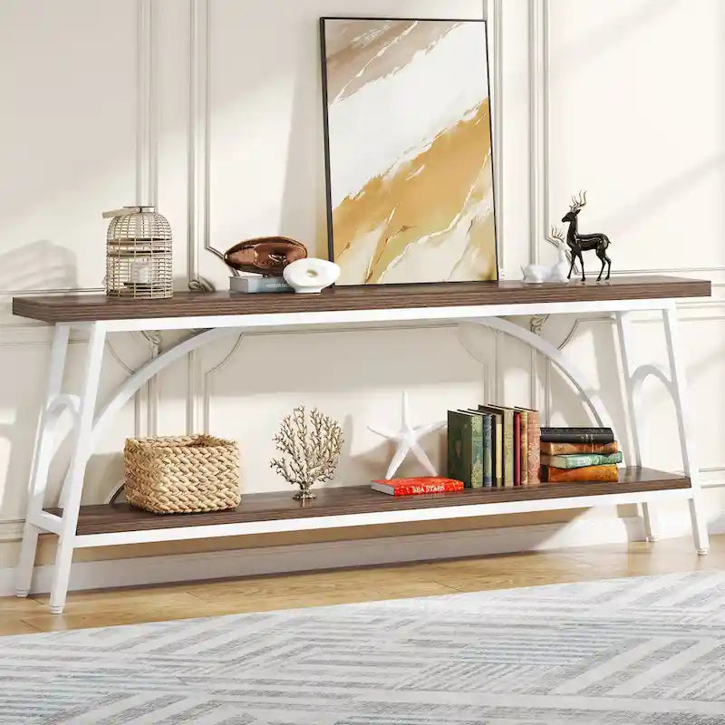 Console Table Behind Sofa Couch,Narrow Long Sofa Table,Hallway Accent Tables for Entryway