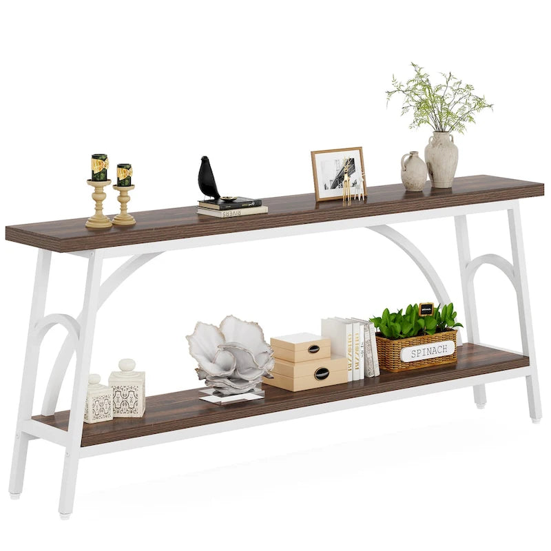 Console Table Behind Sofa Couch,Narrow Long Sofa Table,Hallway Accent Tables for Entryway