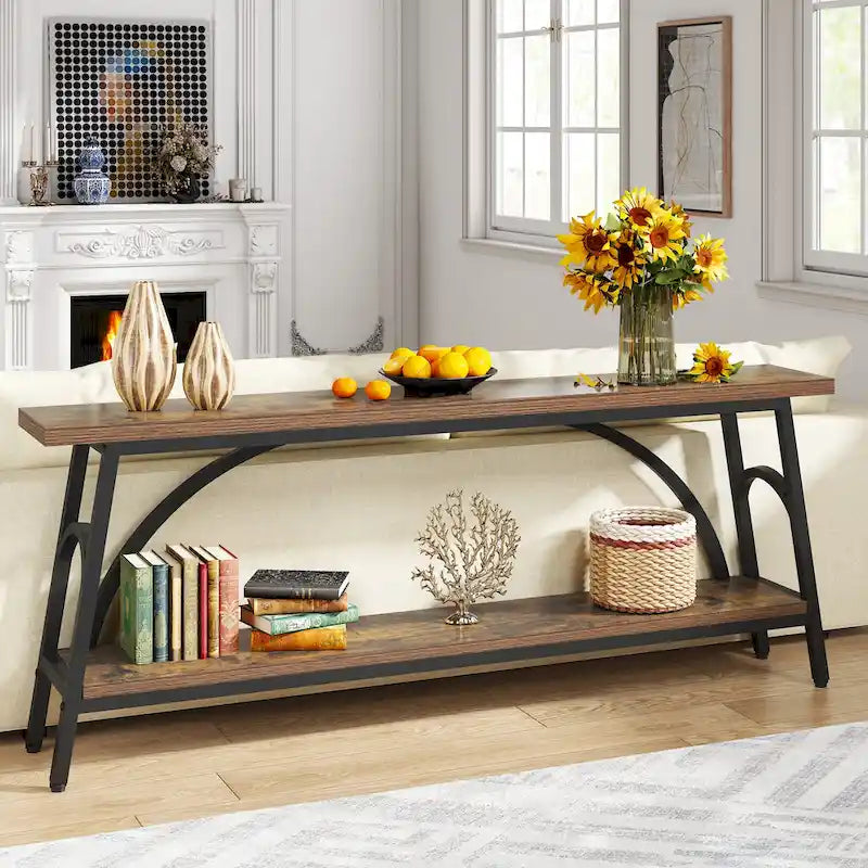 Console Table Behind Sofa Couch,Narrow Long Sofa Table,Hallway Accent Tables for Entryway