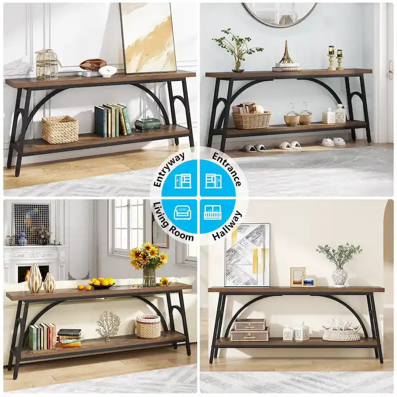 Console Table Behind Sofa Couch,Narrow Long Sofa Table,Hallway Accent Tables for Entryway