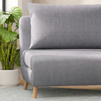 Foldable Sleep Chair with Hideaway Legs and Backrest Pillow - 75.5D x 41W x 30H